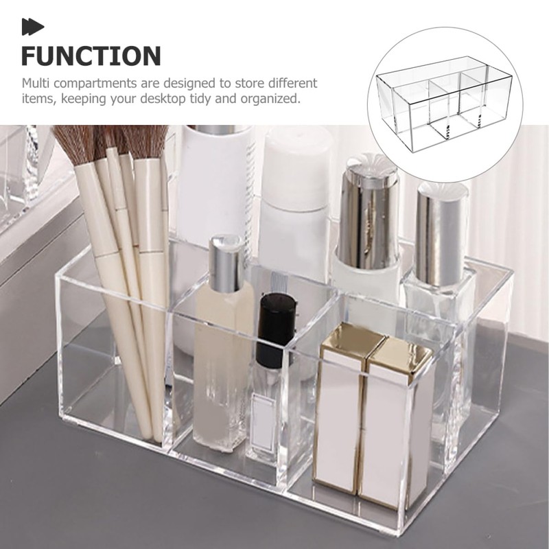 KONTONTY Makeup Brush Holder Organizer Desktop Storage Container for Cosmetics