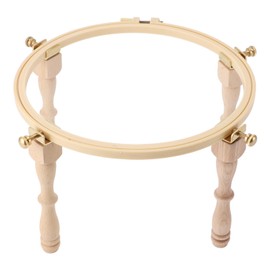 Adjustable Height Embroidery Hoop Stand Wood and Metal Holder Compact Lightweight DIY Sewing Craft Enthusiasts Protect Your Health