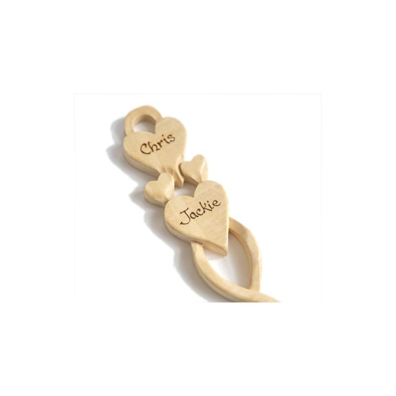 Two Hearts in One Love Spoon (Light Coloured) - Free