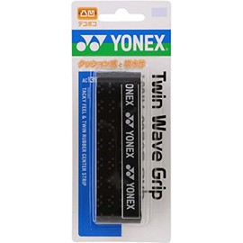YONEX Tennis Grip Tape Twin Wave Grip AC139 007: Black