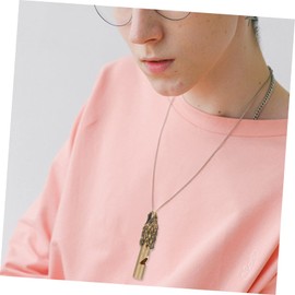 BESPORTBLE Brass Whistle Keychain Mini Outdoor Survival Whistle for Referees Teachers Emergencies Loud Crisp Sound Pendant Design for Outdoor Activities