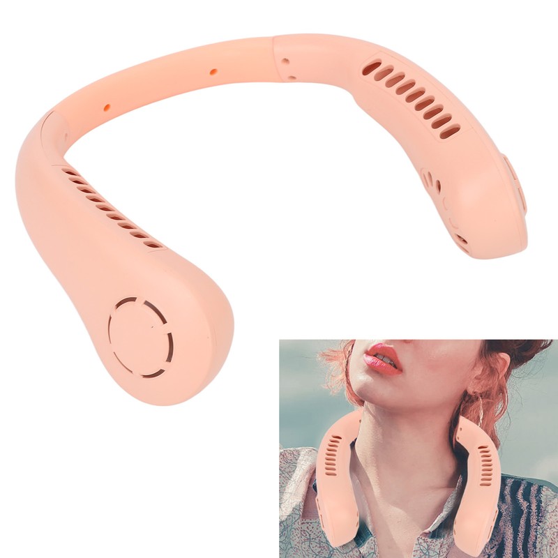 Portable Neck Fan 3 Speeds Adjustable Low Noise Rechargeable Hands