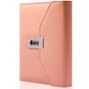 CAGIE Diary with Lock Combination Digital, Lockable Secrets Journal, 224 Pages Thick Refillable Locked Diary, 5.9 x 7.9 Inch Pink Locking Notebook for Adults Women