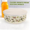 WOONEKY 5pcs Bowls Salad Bowl Lid Mixing Lids Set Large