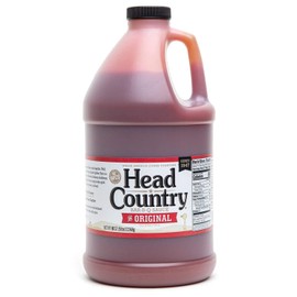 Head Country Bar-B-Q Sauce, Original Soy Free, Gluten Free Barbecue Sauce With No Added Preservatives Sweet & Savory Championship BBQ Sauce For Chicken, Pork, Ribs & Burgers 80 Ounce, Pack of 6