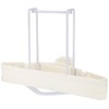 HAKDAY Hanger Stacker Holder Stand, White Plastic Hangers Rack Storage