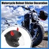 VekAuto 2pcs Threaded Car Motorcycle Helmet Bull Horn Style Decoration