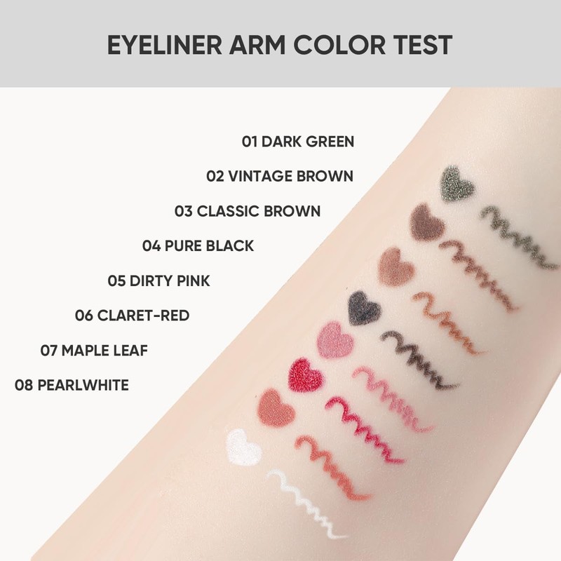 VEECCI Waterproof Gel Eyeliner Pencil for Precise Application - Vegan