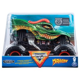 Monster Jam, camión Oficial Dragon Monster Truck, vehículo Fundido a presión, Escala 1:24