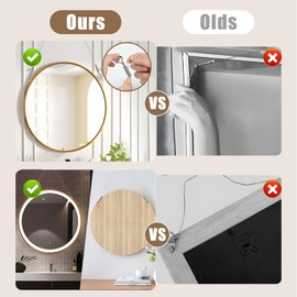 12PCS Picture Hanging Wire Kit for Mirrors, Frames, Artwork, Light Lamp, Billboards, Basket Flowerpot 6.56ft Adjustable Hanging Wire, 3-Hole D Rings Picture Hangers with Screws