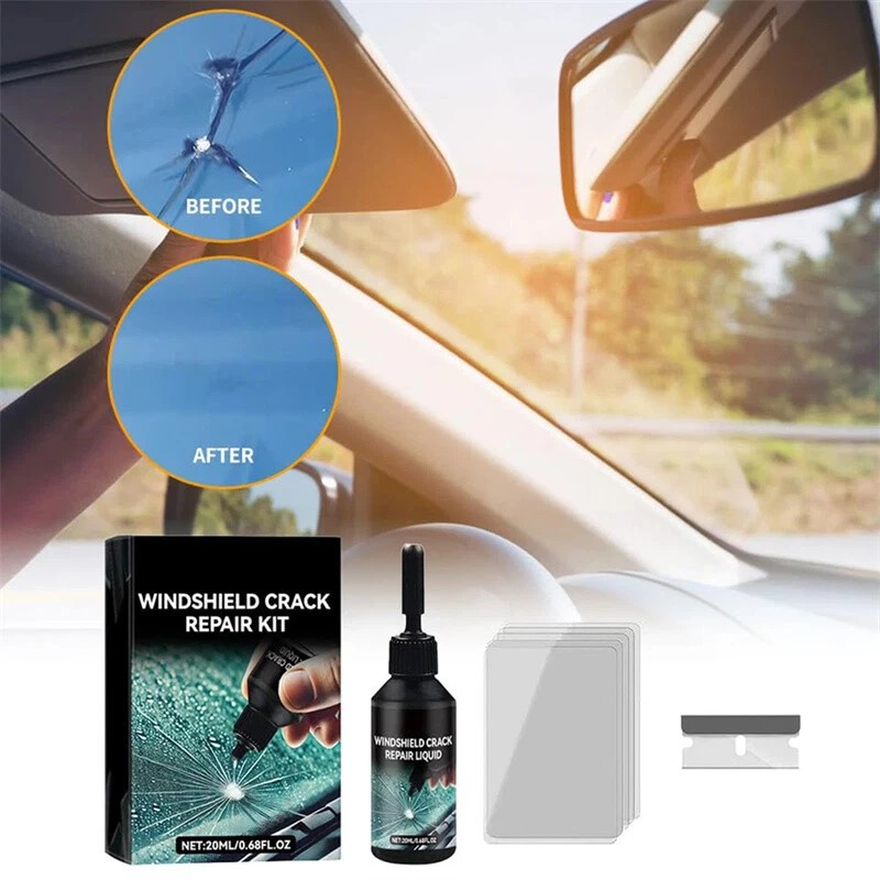 Automotive Glass Repair Kit Fluid Fix Car Windshield Resin Chip