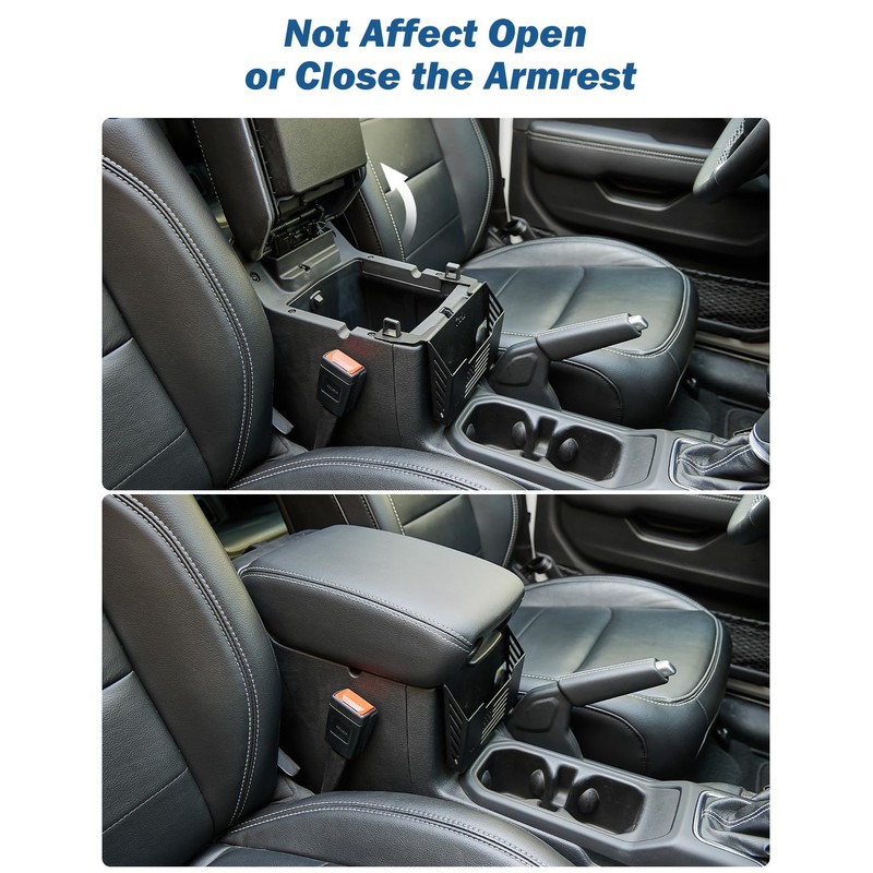 JOYTUTUS Metal Shifter Tray Center Console Organizer Compatible with Wranler
