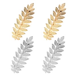 4 Pcs Leaf Shaped Hair Clips Retro Hair Clips Elee Metal Hair Clips Decorative Hair Clips Hair Accessories