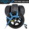 FSBCGT Set of 2 Tow Dolly Straps with Flat Hook,