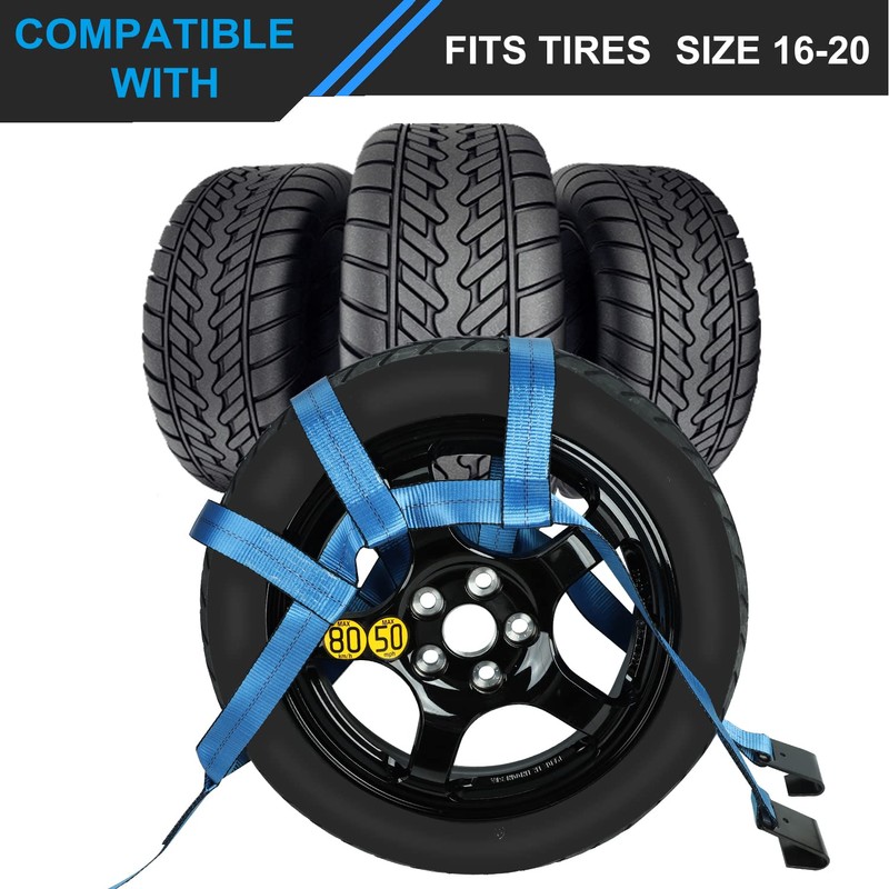 FSBCGT Set of 2 Tow Dolly Straps with Flat Hook,