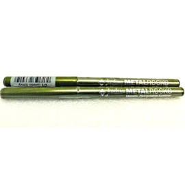JORDANA 2 x JORDANA METAL ROCKS Retractable Eye Pencil  - 01 GREEN ENVY