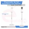 Seguridad Total Kit Despachador Gel Antibacterial + Pedestal Anticontacto V2