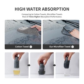 Wemk Microfibre Cloths, Pack of 30 Microfibre Cleaning Cloths, 280 GSM Tea Towels, Super Absorbent, Extremely Soft for Care, Motorcycle and Household, 30 x 20 cm