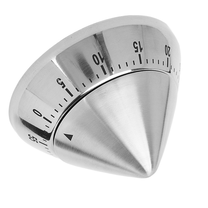 Pointed Mechanical Timer Clear Scale Stainless Steel Cooking Mechanical Reminder