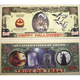 Set of 10 Bills-Trick or Treat 13 Dollar Bill