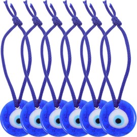 Tofficu 12 Piezas Adornos Colgantes De Ojo Turco Azul, Cuentas De Vidrio Para DecoracióN Del Hogar, Absorbe Buena Fortuna, Regalo Ideal Para Amigos Y Familia