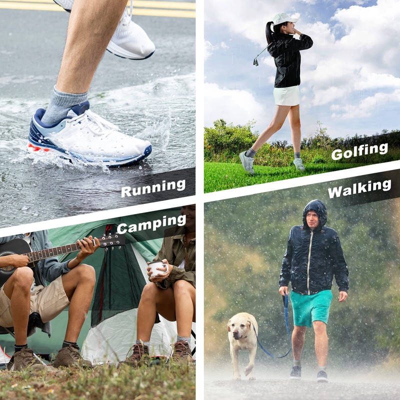 DRYMILE Active Waterproof Socks, Breathable Cushioned Running, Hiking, Winter Waterproof