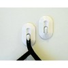 Fuoequl White Magnetic Hooks Magnetic Hooks for Refrigerator Kitchen Towel