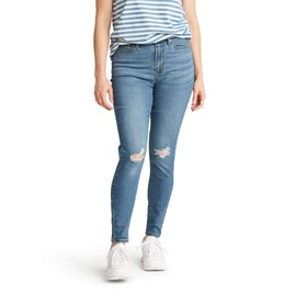Levi Strauss Signature Gold Women's Size High Rise Super Skinny Jeans (Standard and Plus), One and Only-Waterless, 28