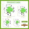 Crethinkaty 4 Pieces Clover Cookie Cutter Set Stainless Steel St.