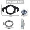 NineSSJLY Exhaust Gasket Set for 50cc Scooter - Flat Gasket
