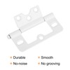uxcell 6Pcs 3x1.4 Inch Door Hinges Non-Mortise No Noise Bifold