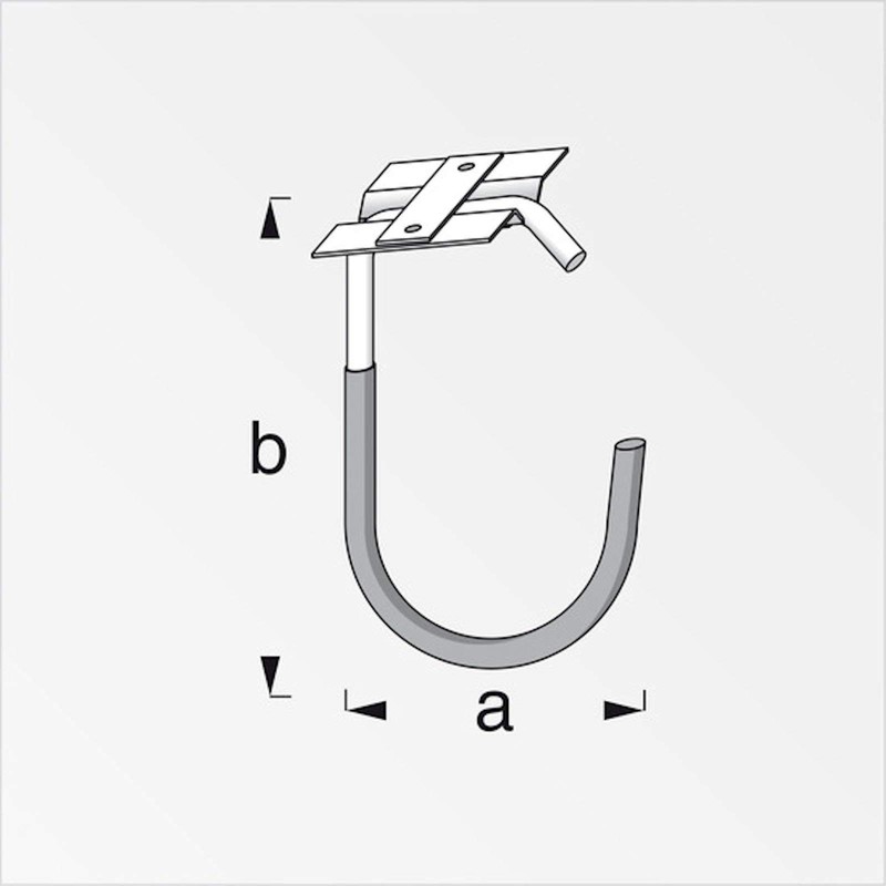 OrgaTech Bicycle Hook 125 x 90 mm Ceiling Hook Mounting