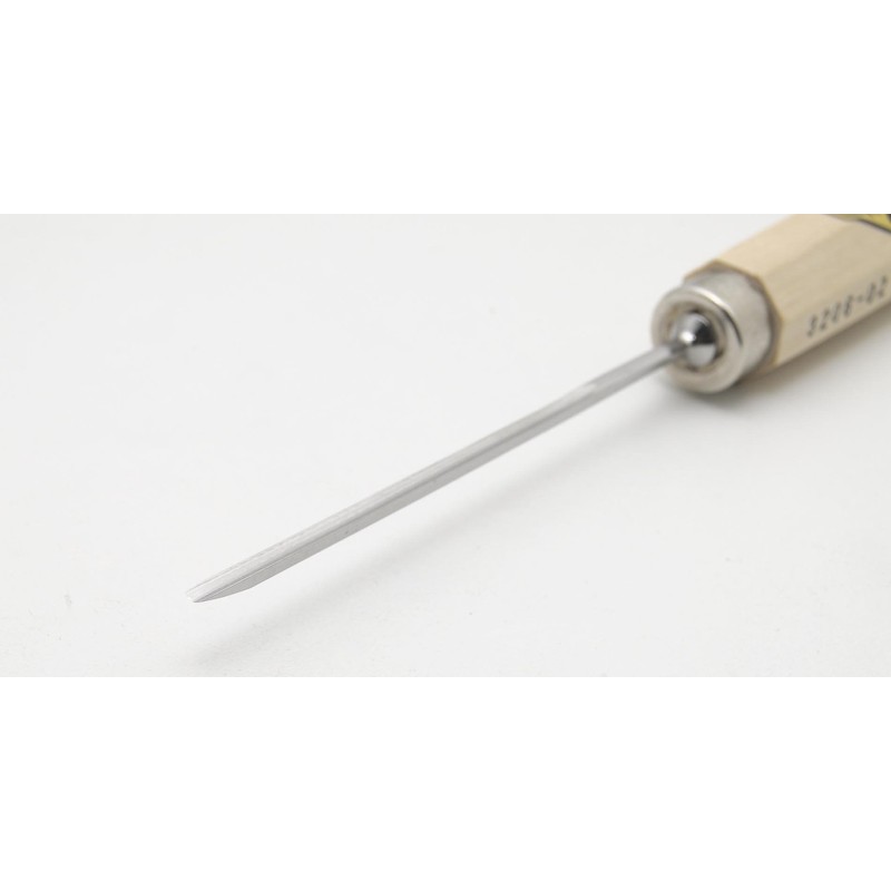 Kirschen 3206010 6 Cut Straight Chip Carving Tool with Handle,