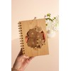Wild Blooms Wood Journal [Notebook, Sketchbook, Spiral Bound, Blank Pages]