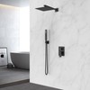 SunCleanse Shower System Rainfall Shower Faucets Set Matte Black, 10