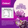COKOC Peelable Gummies Grape,Peeling Gummies Grape Candy,Individual Packaging 2.64oz Bag