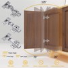 Luokim 20 Pack Half Overlay Soft Close Cabinet Hinges, Frameless