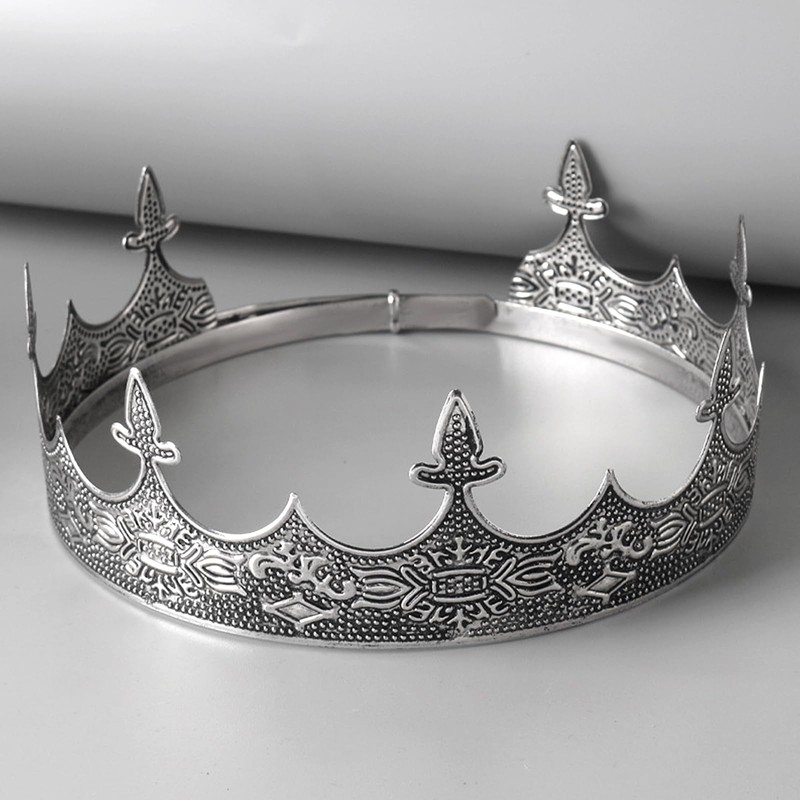 King Crown for Men Crowns Tiara for Birthday Party Costume