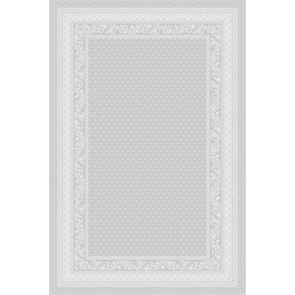 TABLUXE LINENS Jacquard Provencal Rectangular Tablecloth - 63x118 inch -