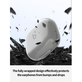Compatible with Beats Powerbeats Pro 2 Wireless Headphones，True Wireless Noise Cancelling Earbuds,Clear Soft TPU Full Body Shockproof Protective Cover with Lanyard,Clear