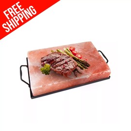 Pink Salt Wall Heat Preserver Himalayan Salt Block one & only 2" Thick - 12x8x2 Grilling & Tray