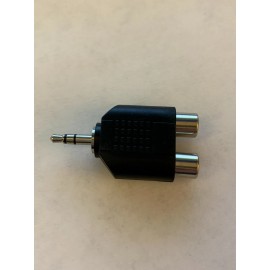 Unbranded 3.5mm STEREO MALE PLUG TO 2 RCA FEMALE AUDIO ADAPTER CONNECTOR SPLITTER