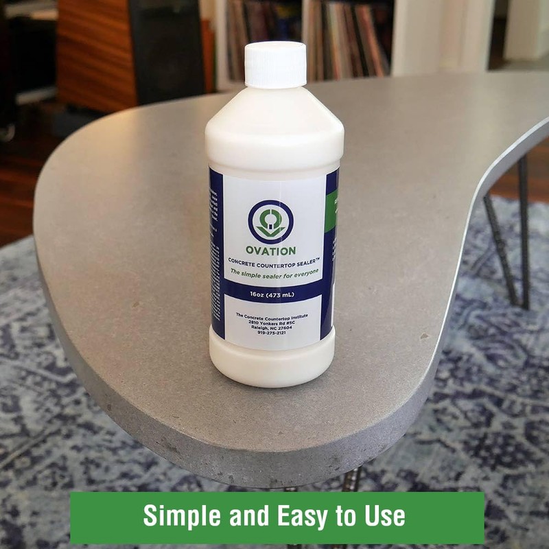 Ovation Concrete Countertop Sealer - an Easy, Food Safe Cement
