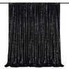 Black Sparkle Backdrop Curtain 4ftx10ft Photo Backdrop Drapes Wedding Party
