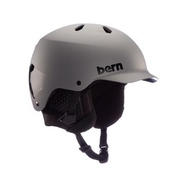 Bern Watts Classic Snowboard Helmet for Men and Women, EPS, All-Season, Matte Grey, Small