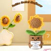 Fbemoz Inspirational Gifts for Women, Crochet Flowers Artificial Sunflower Dolls,