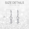 Heart Earrings for Women Drop Earrings S925 Sterling Silver Dangle