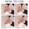 24pc Almond False Nails with Full Cover - Black, Pink,