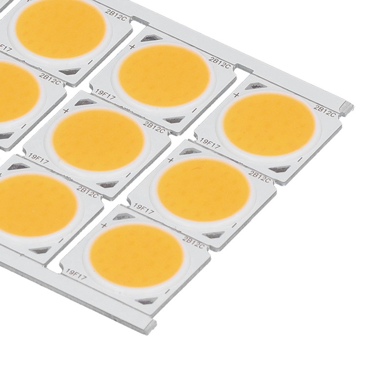 12Pcs COB Light Source High Power Round LED Chip 12W