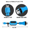 EyGde 50 Amp to 110V RV Adapter with Surge Protector